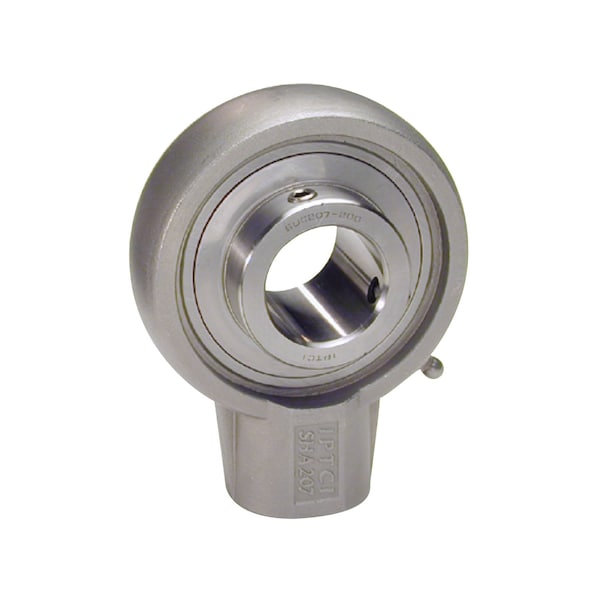 Iptci Hanger Ball Bearing Mounted Unit, 1 in Bore, Stainless Hsg, Stainless Insert, Set Screw Locking SUCSHA205-16 - main